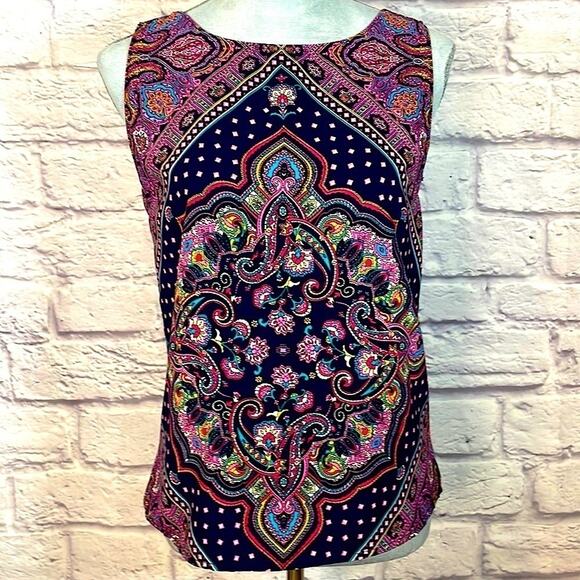 Renee C. colorful mandala design blouse - Picture 1 of 7